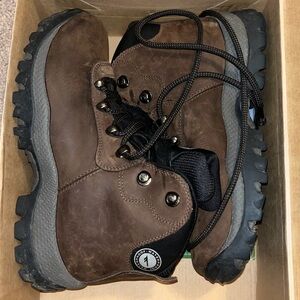 Brown Hiking Boots with Black Laces